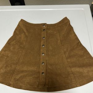 Abercrombie and Fitch, vegan leather a line mini skirt